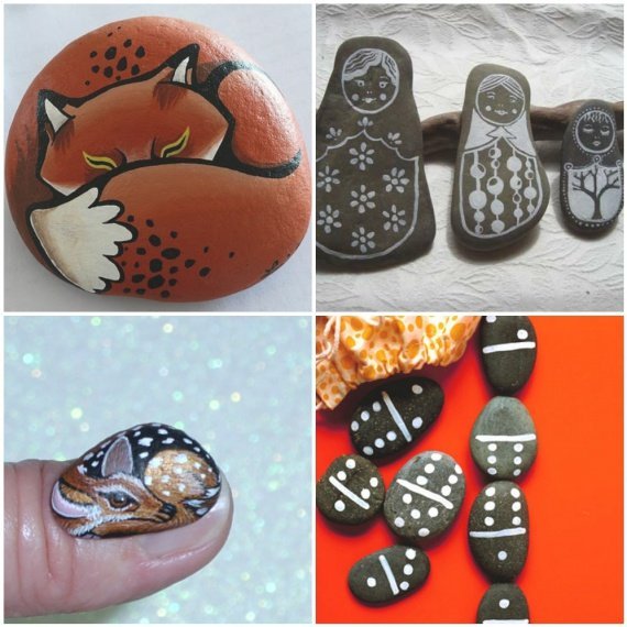 Рисование на камнях