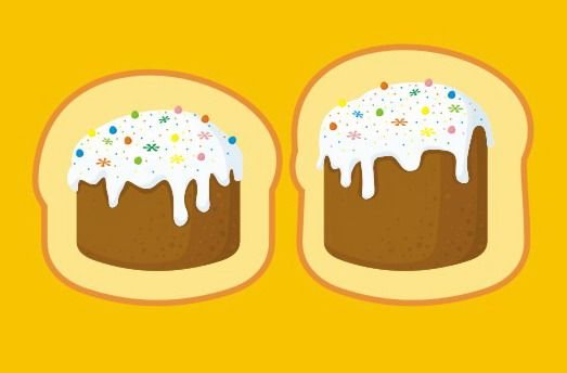 Раскраска Пасхальный кулич