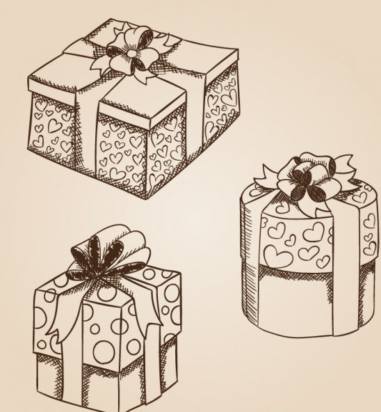 Подарочная коробка эскиз