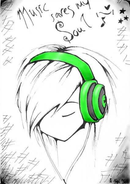 Рисунки с наушниками