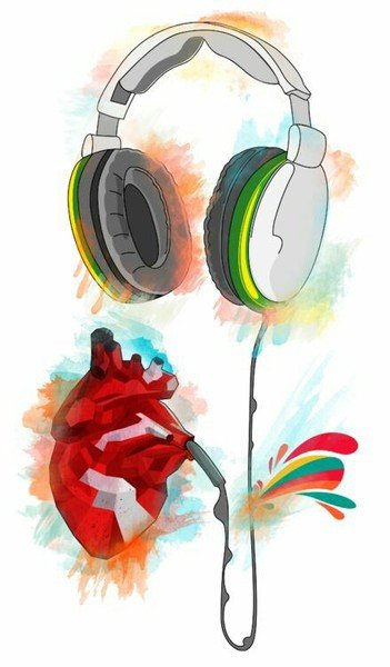 Наушники на сером фоне