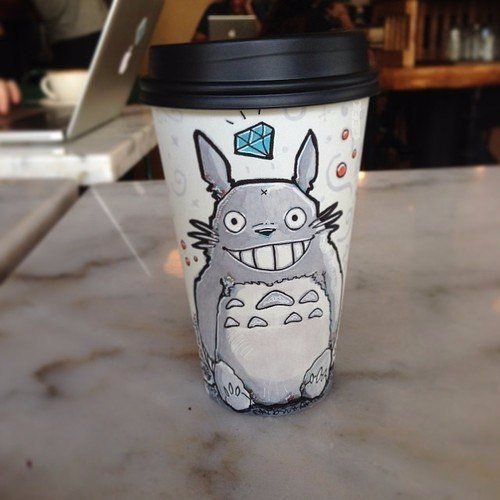 Разрисованные стаканчики для кофе