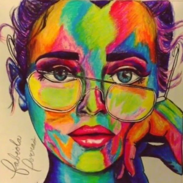 Крутые рисунки разноцветные девочки (50 фото)