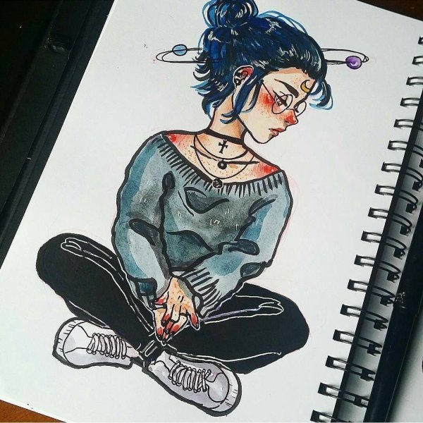 Билли Айлиш рисунок