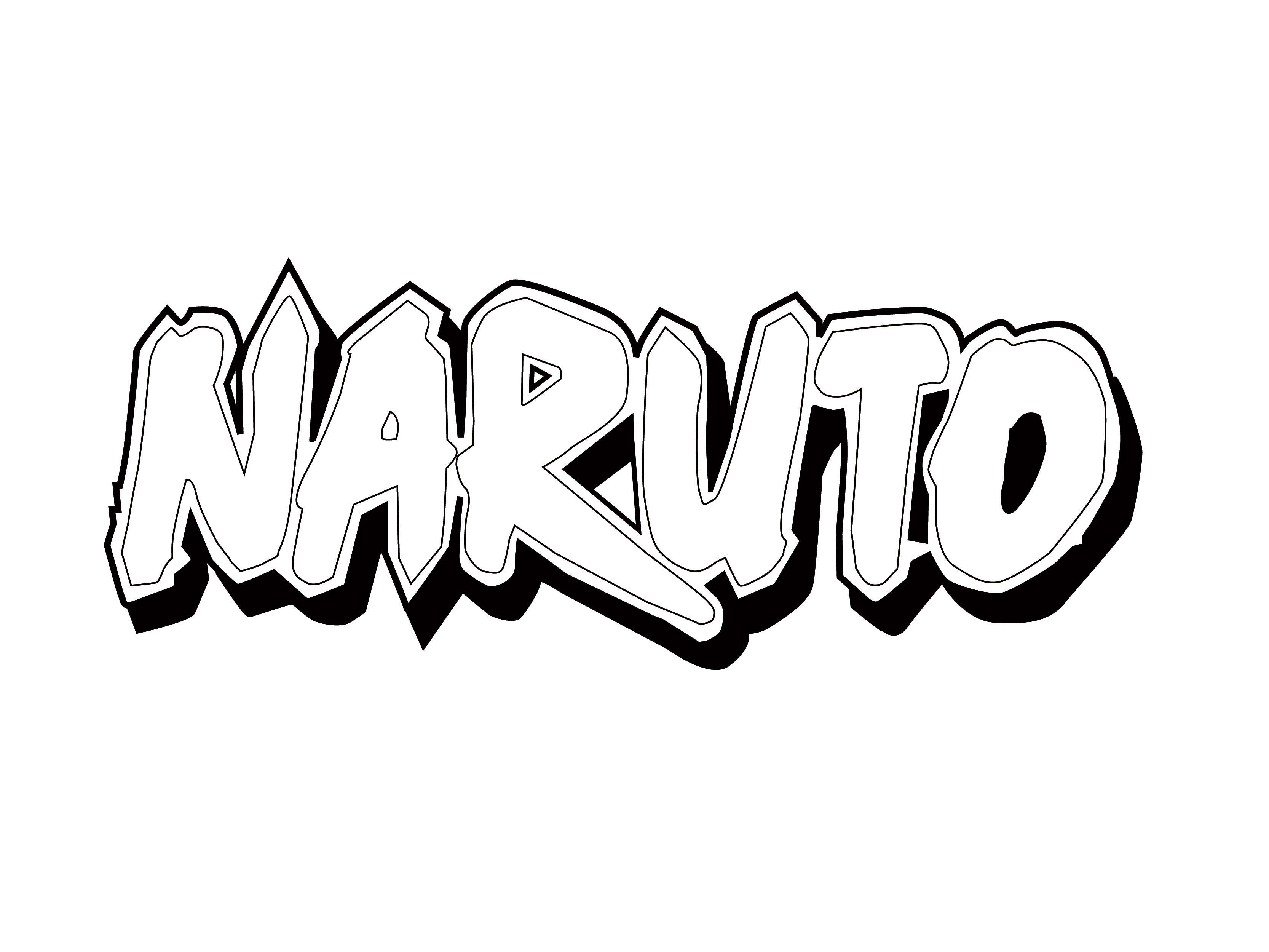 Нарисовать надпись Наруто