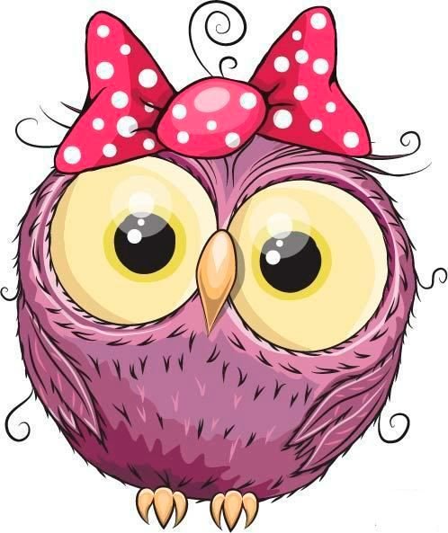 Совушки мультяшные