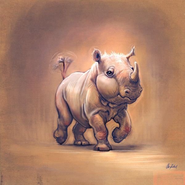 Носорог картинка для детей