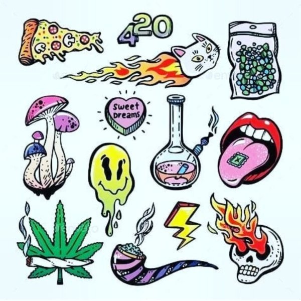 Картины в стиле хиппи