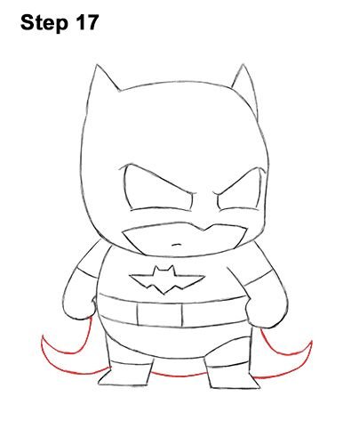 Мини Бэтмен рисунок