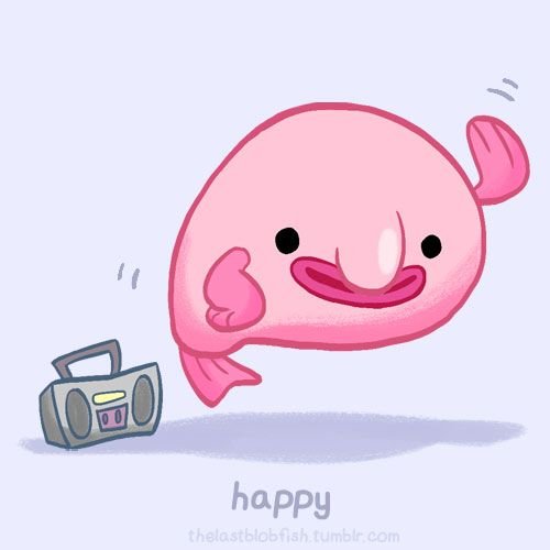 Рыба капля мультяшная