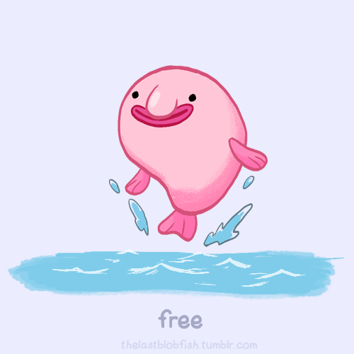 Рыба капля мультяшная