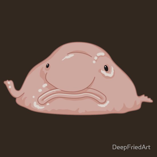 Рыба капля мультяшная