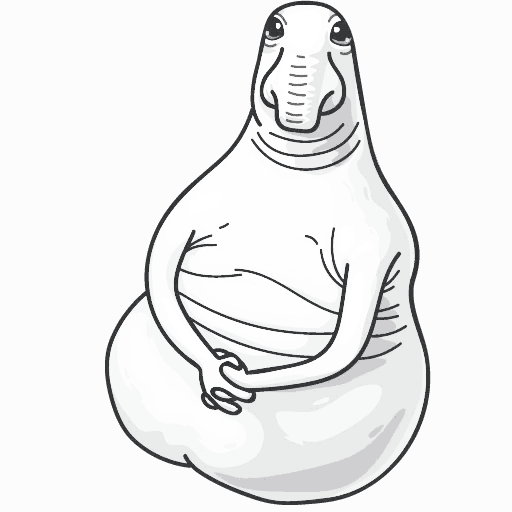 Ждун на белом фоне