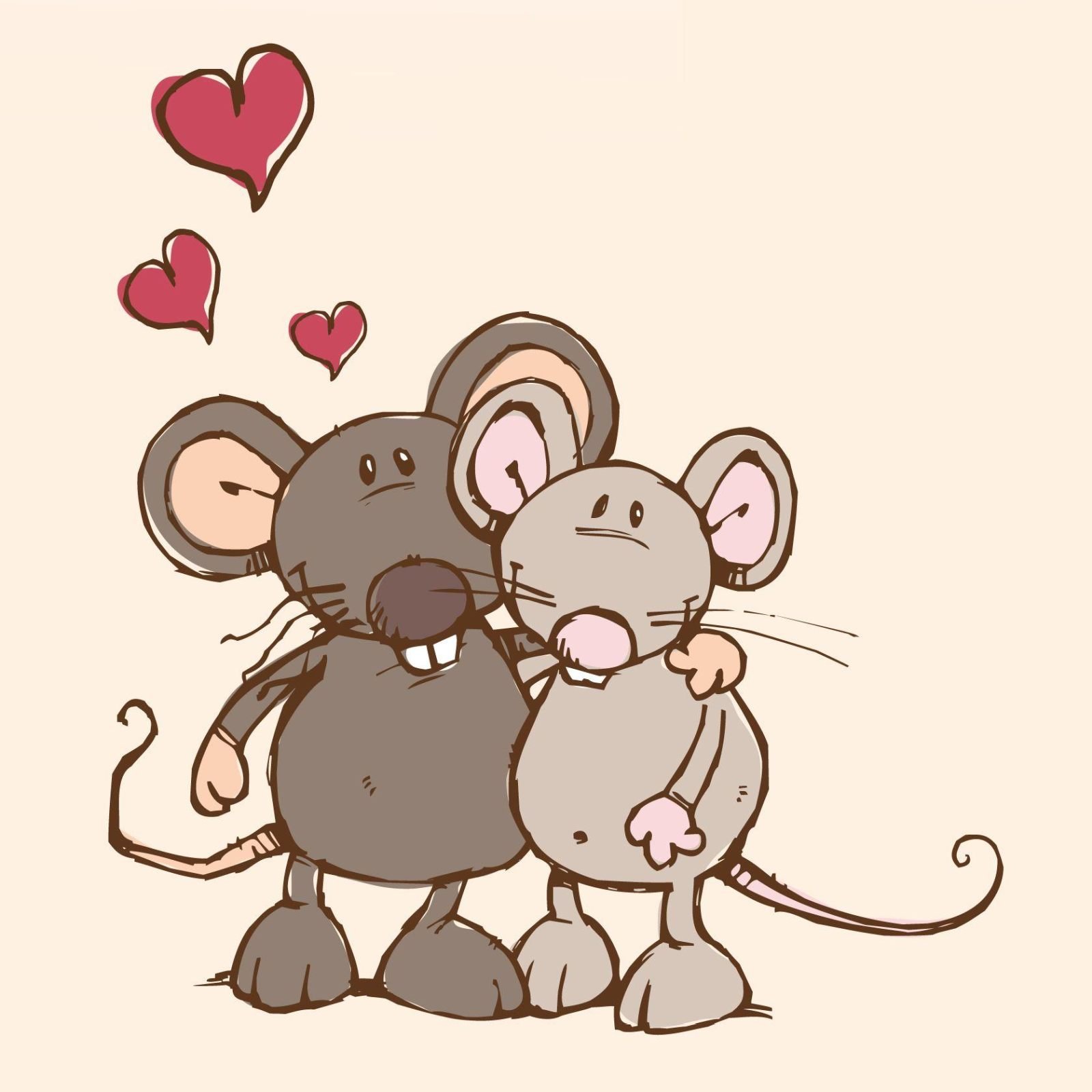 Влюбленные мышата