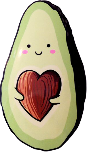 Авокадо с сердечком