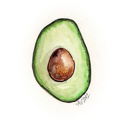 Авокадо печать