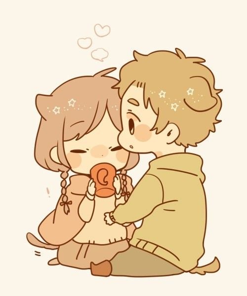 Чиби влюбленные