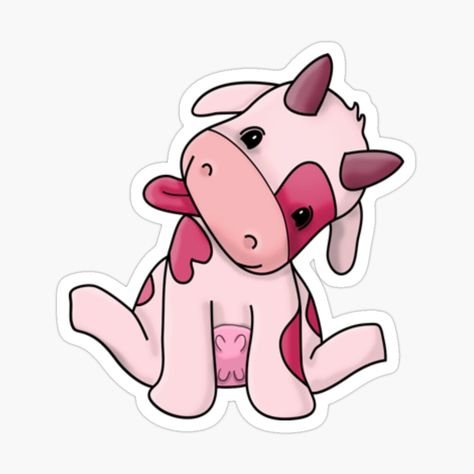 Милые розовые коровки