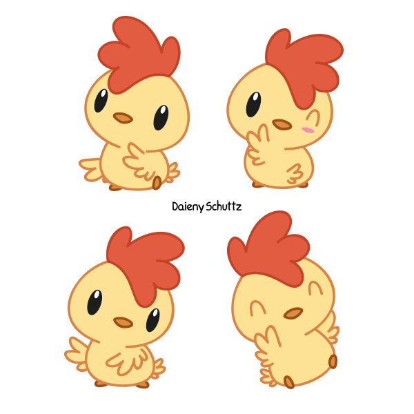 Курица стилизованная