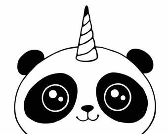 Раскраска Панда милая