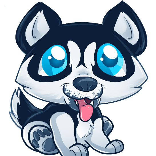 Хаски мультяшка