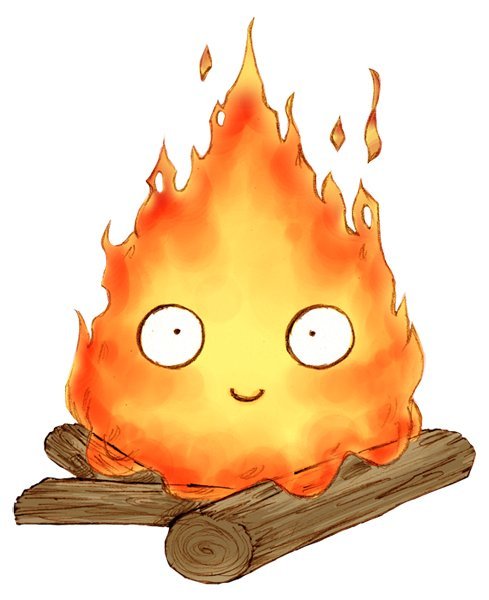 Ходячий замок огонек Кальцифер