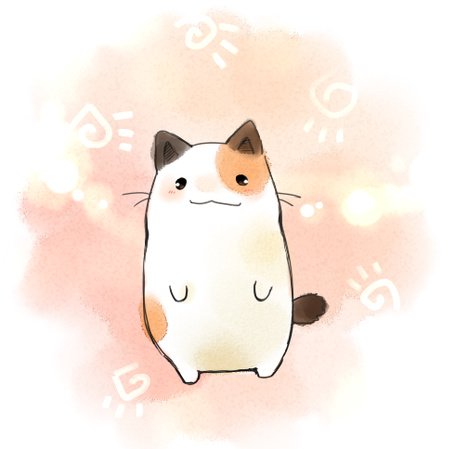 Аниме котики пухлые