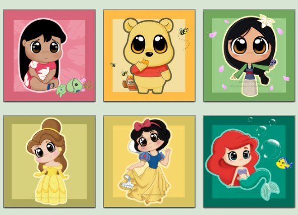 Принцессы Ариэль и Рапунцель