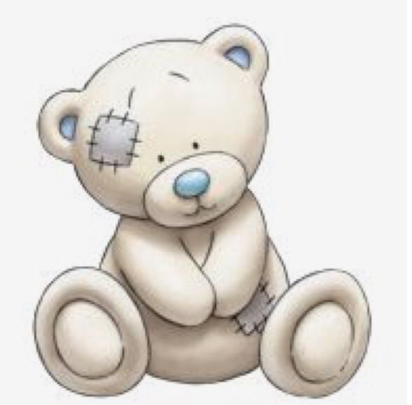 Мишка с заплатками рисунок