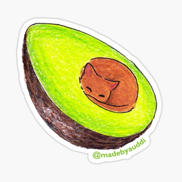 Авокадо для срисовки лёгкий