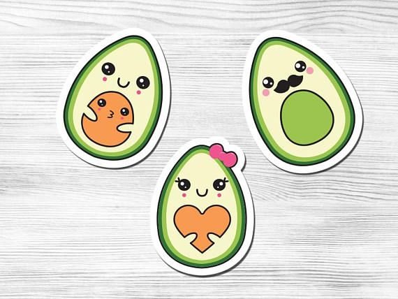 Кавайный авокадо
