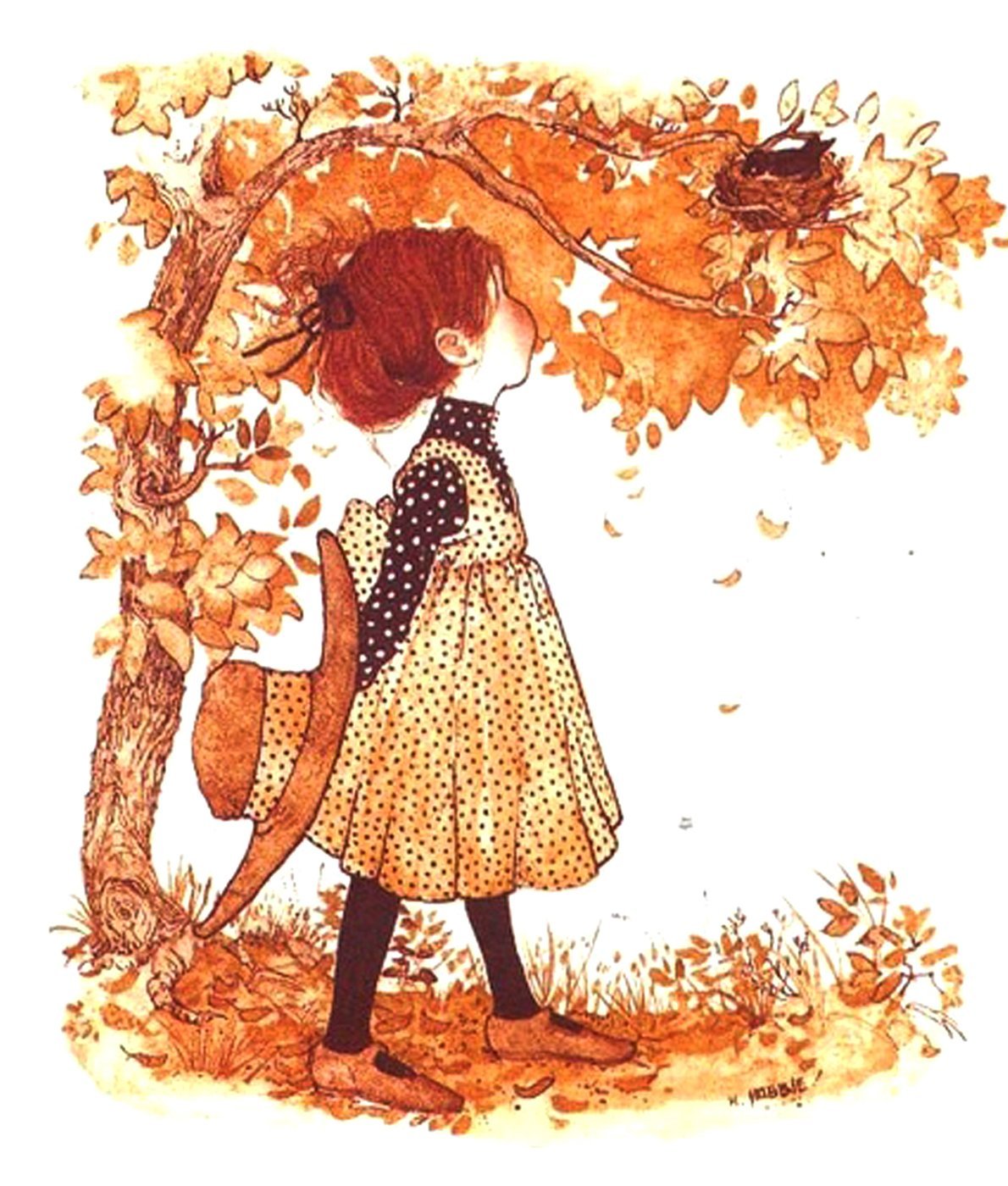 Милые иллюстрации осень