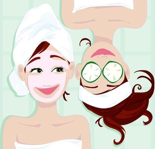 Нарисованное лицо косметология