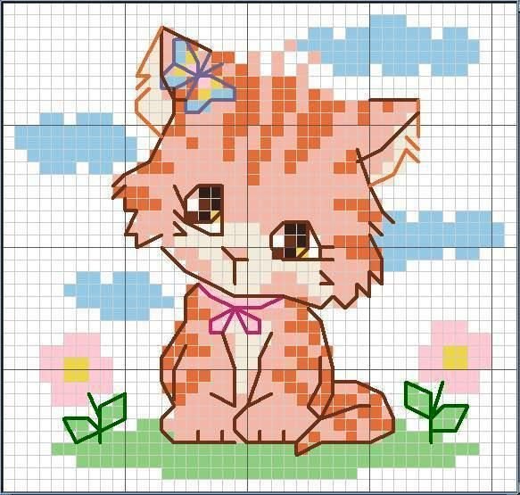 Милые рисунки для вышивки крестиком (47 фото)