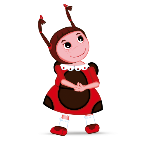 Герои мультика Лунтик Мила