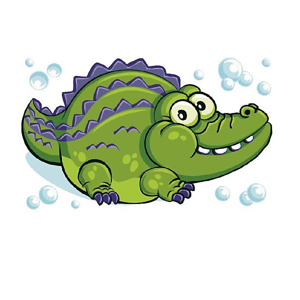 Крокодил рисунок цветной