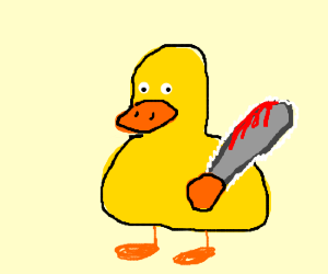 Уточка с ножом