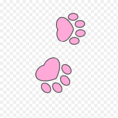 Милая Кошачья лапка рисунок