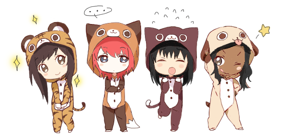 Аниме Чиби в кигуруми