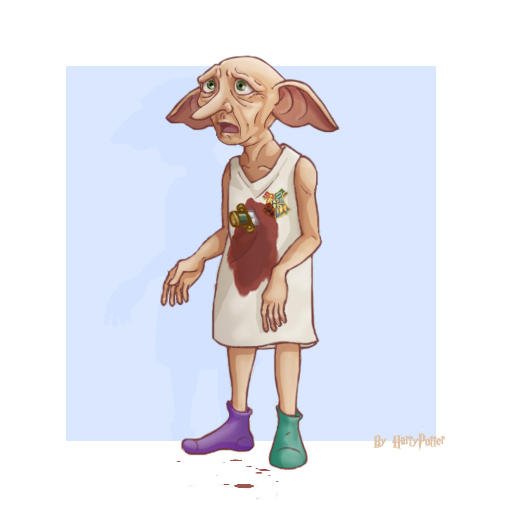 Раскраска Добби из Гарри Поттера
