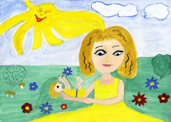 Рисунок маме на день матери