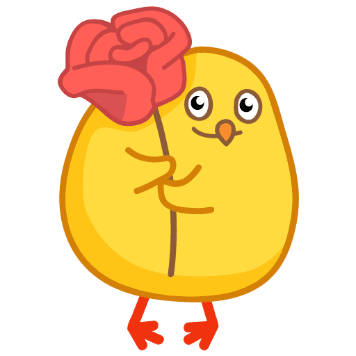 Цыпленок стикер