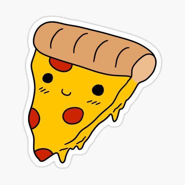 Кавайный кусок пиццы