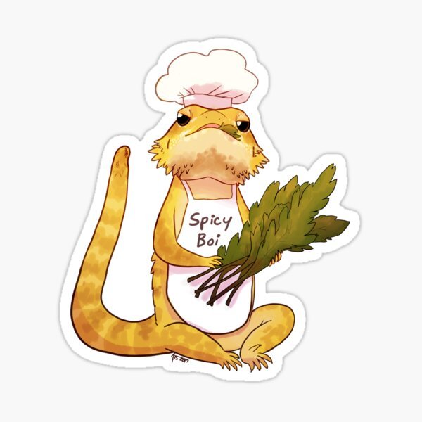 Стикер ящерицы