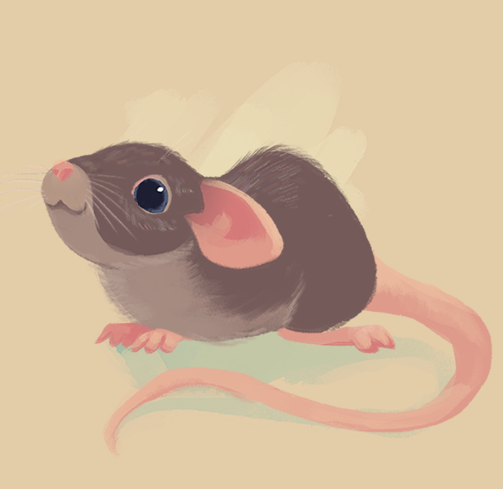 Крыса в мультяшном стиле