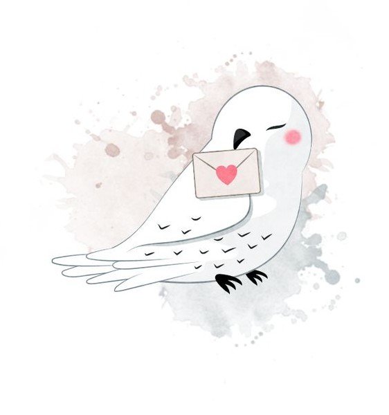 Голуби милые рисунки