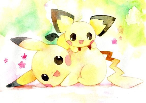 Аниме милый покемон Пикачу