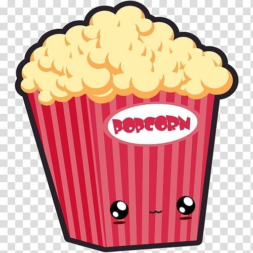 Каваи еда попкорн