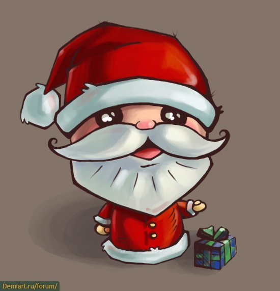 Кавайный дед Мороз