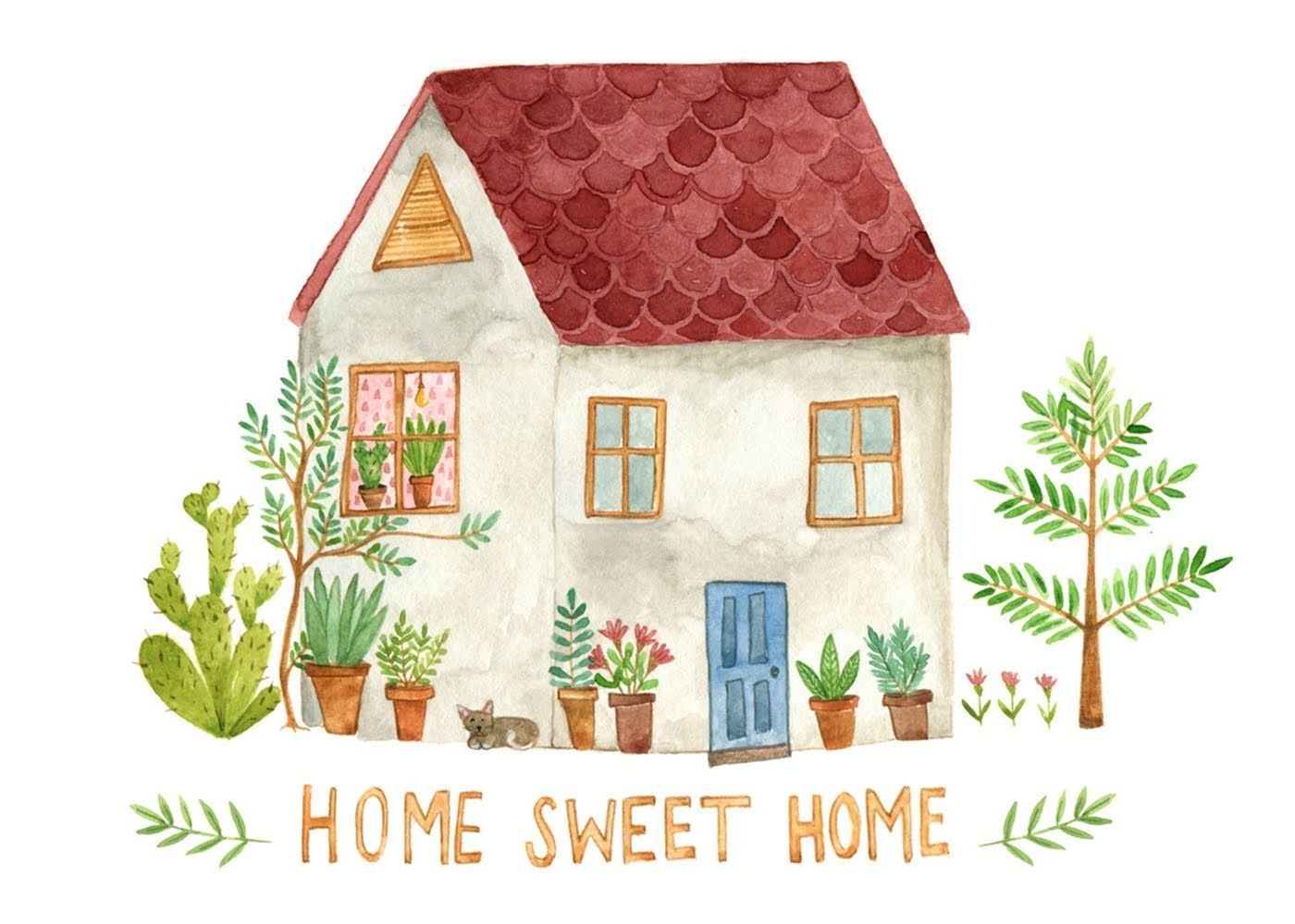 Рисунки домов Home Sweet Home